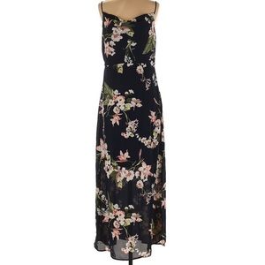 Collective Concepts Stitch Fix Dulce Maxi Dress navy floral size Lg NWT